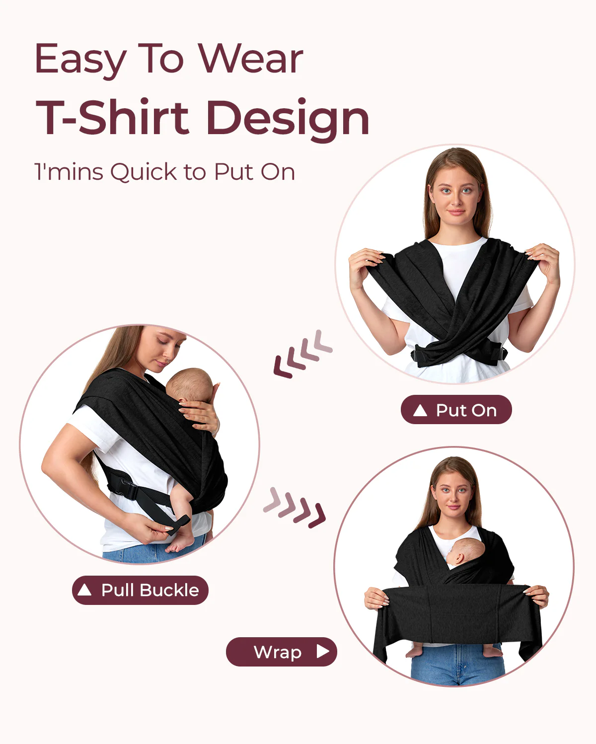 Einfach freihändig zu tragen - Babytragetuch - Image 26