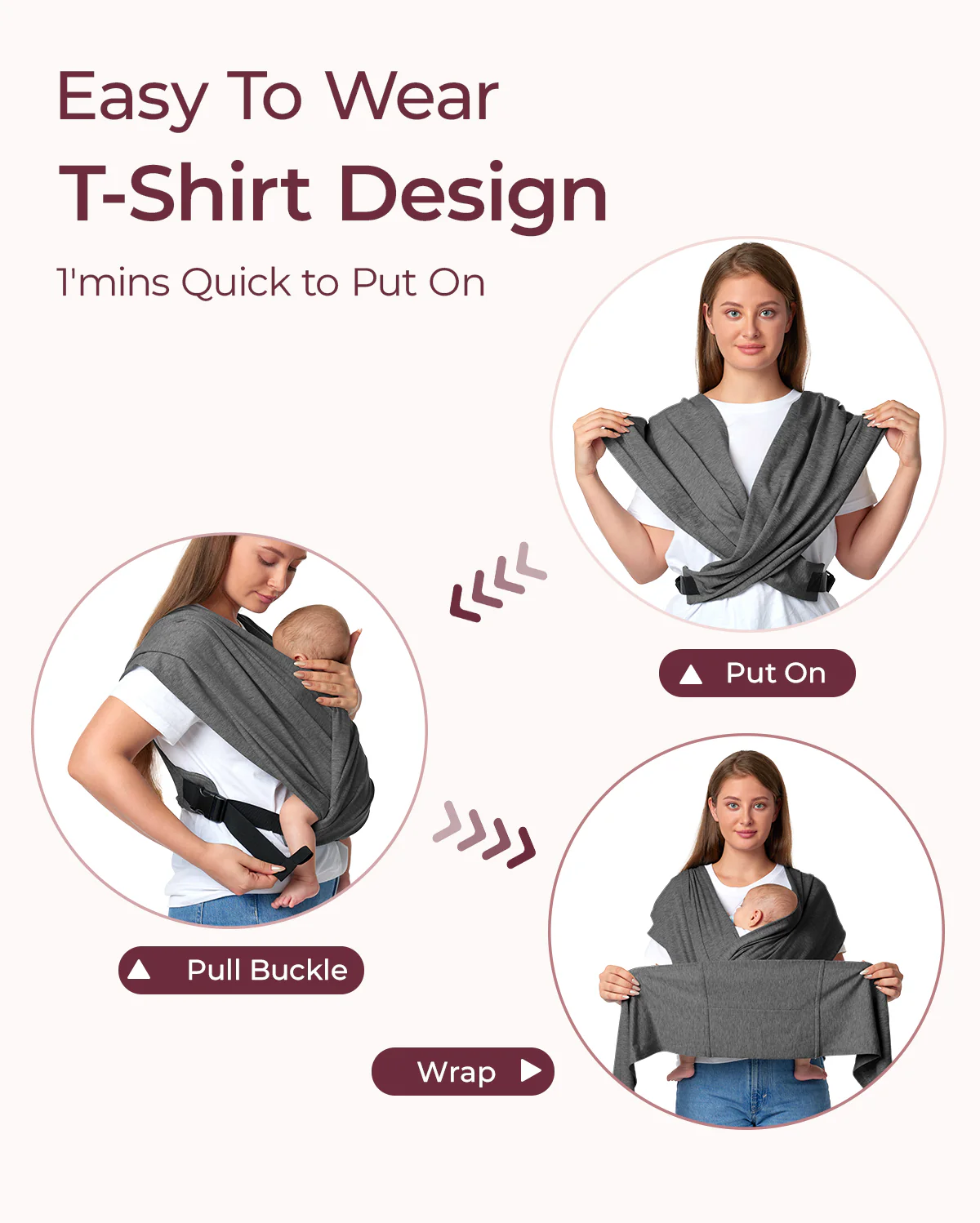 Einfach freihändig zu tragen - Babytragetuch - Image 33