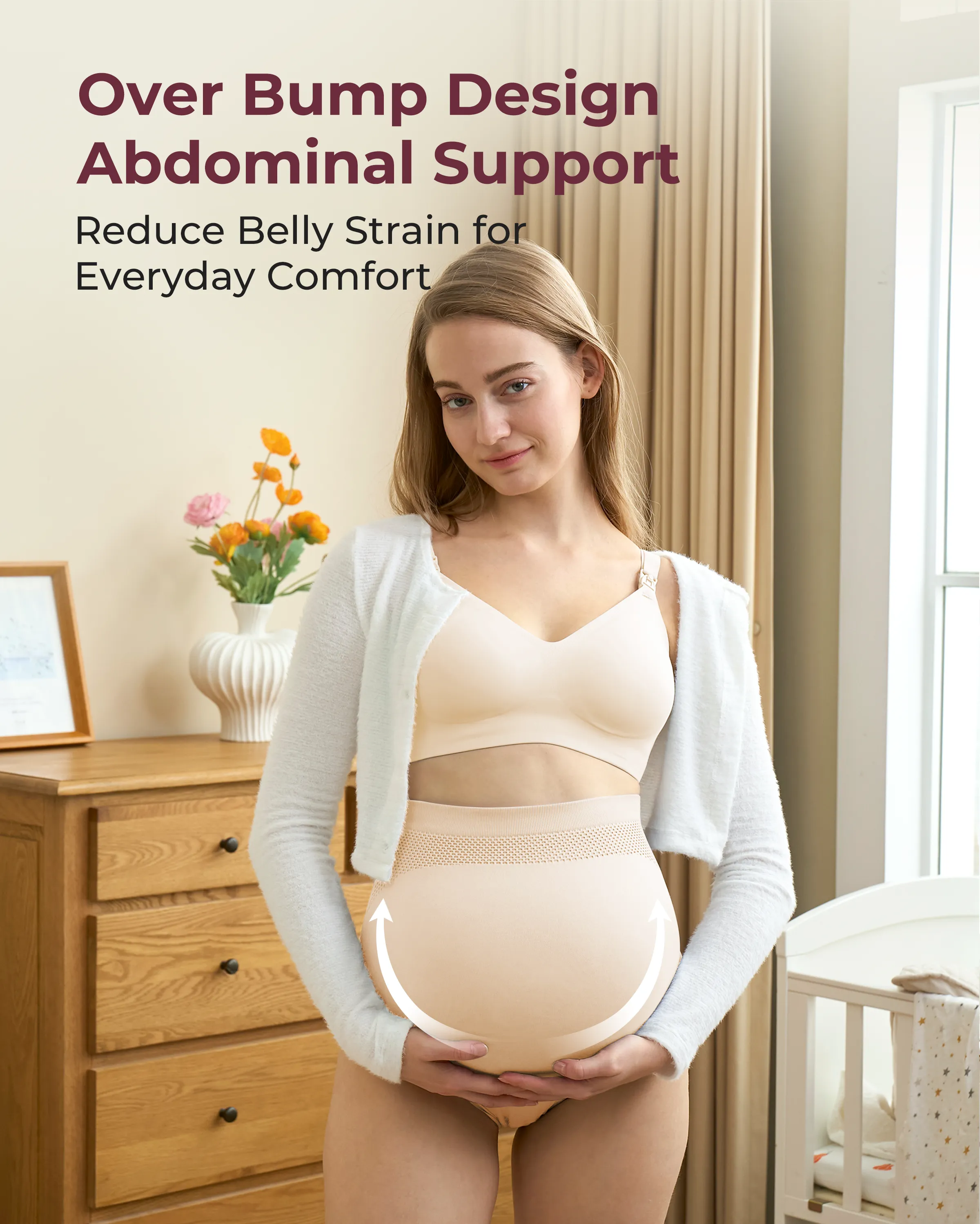 Hohe Taillenschwangerschaft nahtloser weicher Bauchstützhaufen - 3 Pack - Image 23