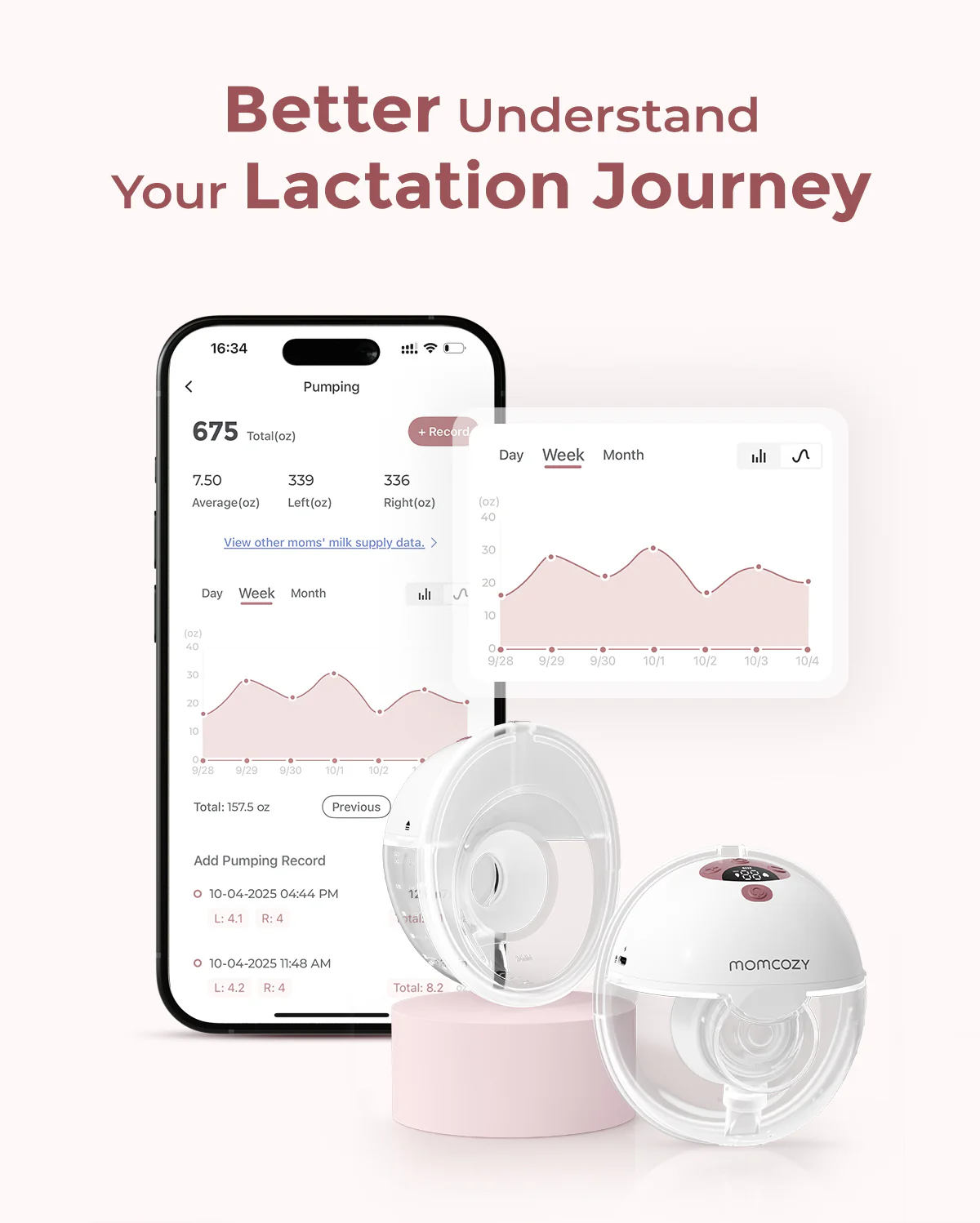 M5 Smart Tragbare Milchpumpe – Mit App-Steuerung aufgerüstet - Image 3