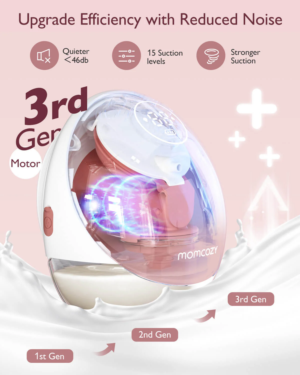 Momcozy Mobile Flow™ Freihändige Milchpumpe | M9 - Image 17