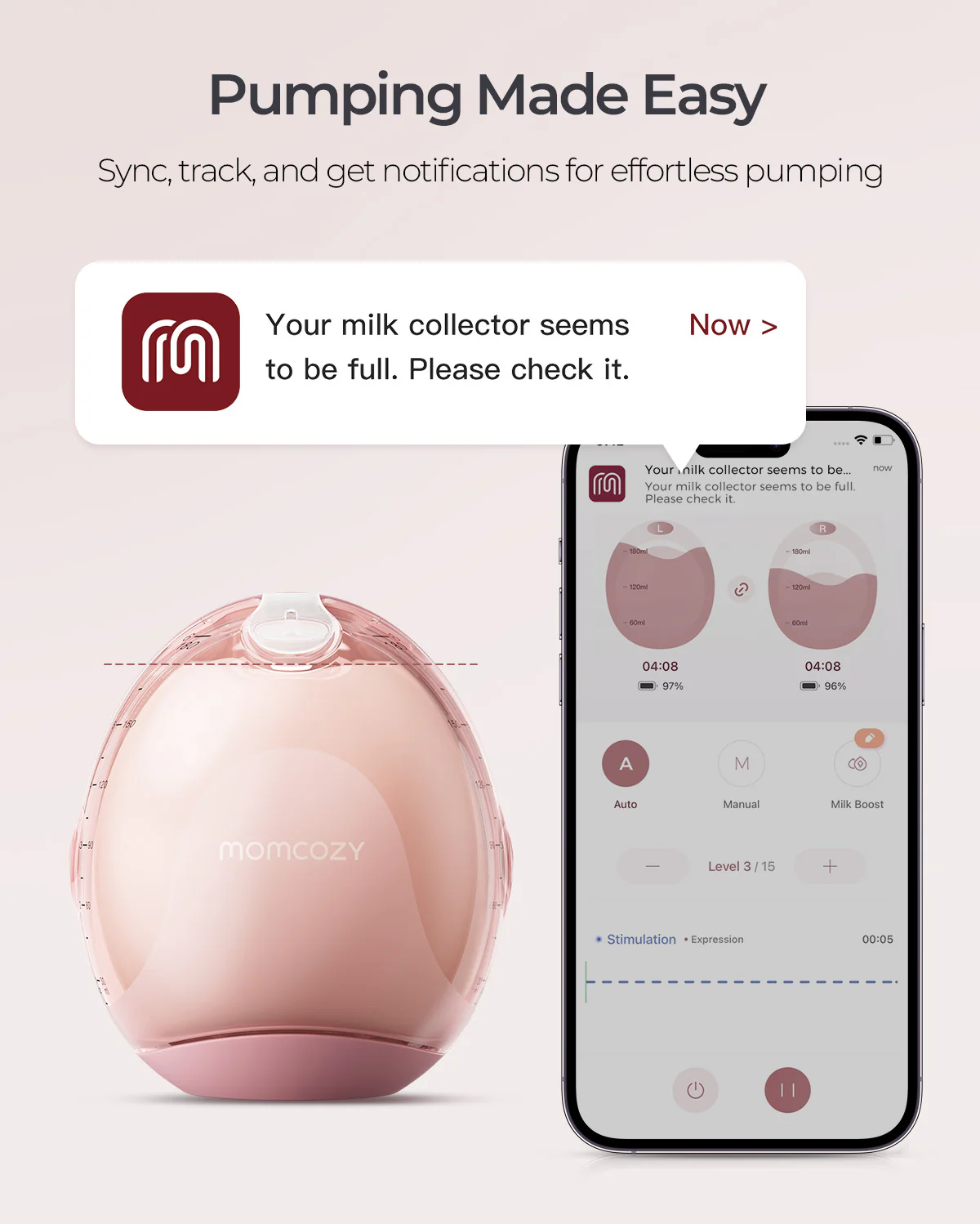 Momcozy Air 1 Ultraflache Milchpumpe - Image 19