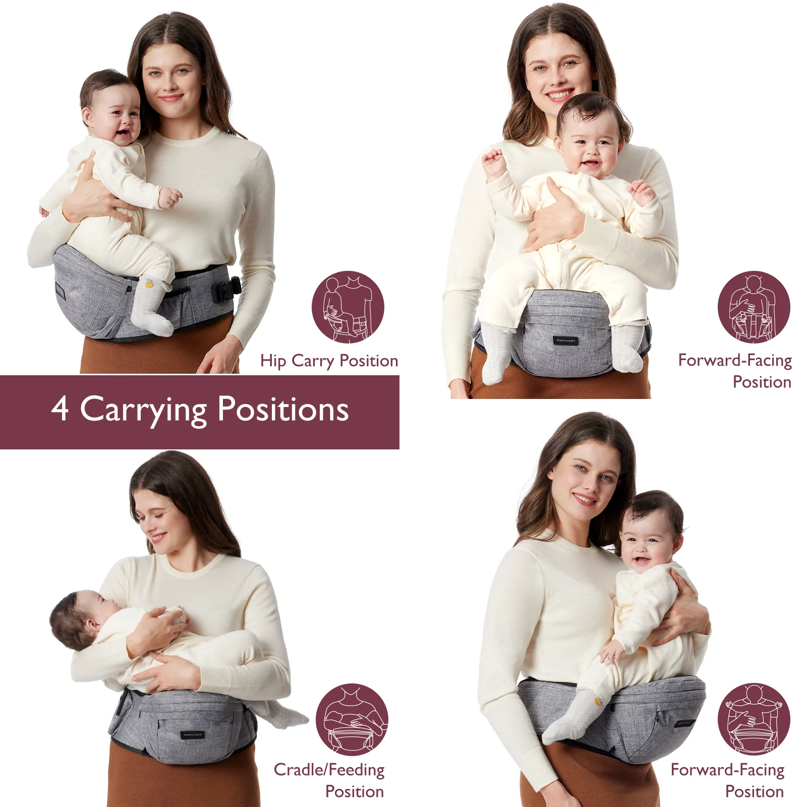 Momcozy Wander360 Hüftsitztrage - Image 16