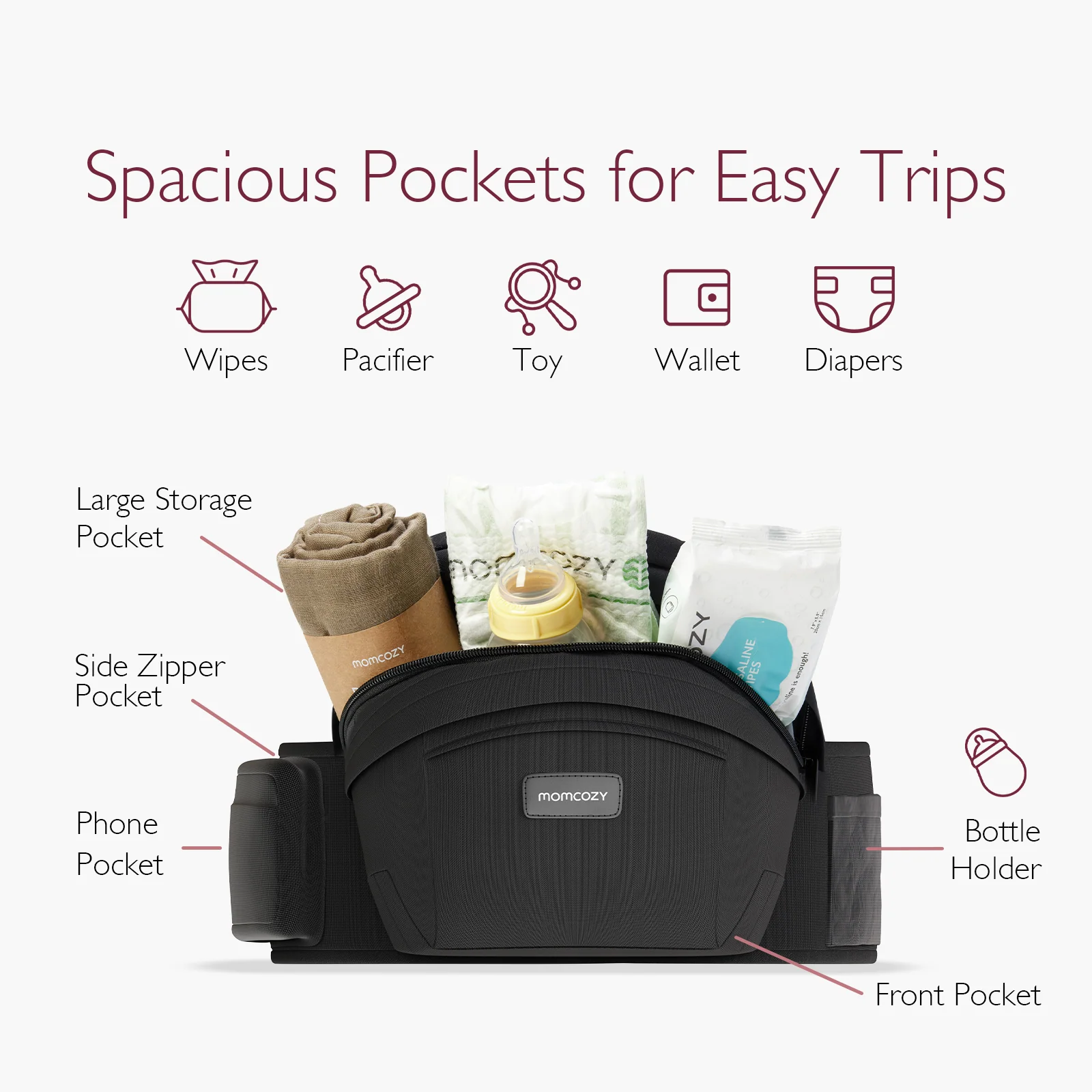 Momcozy Wander360 Hüftsitztrage - Image 4