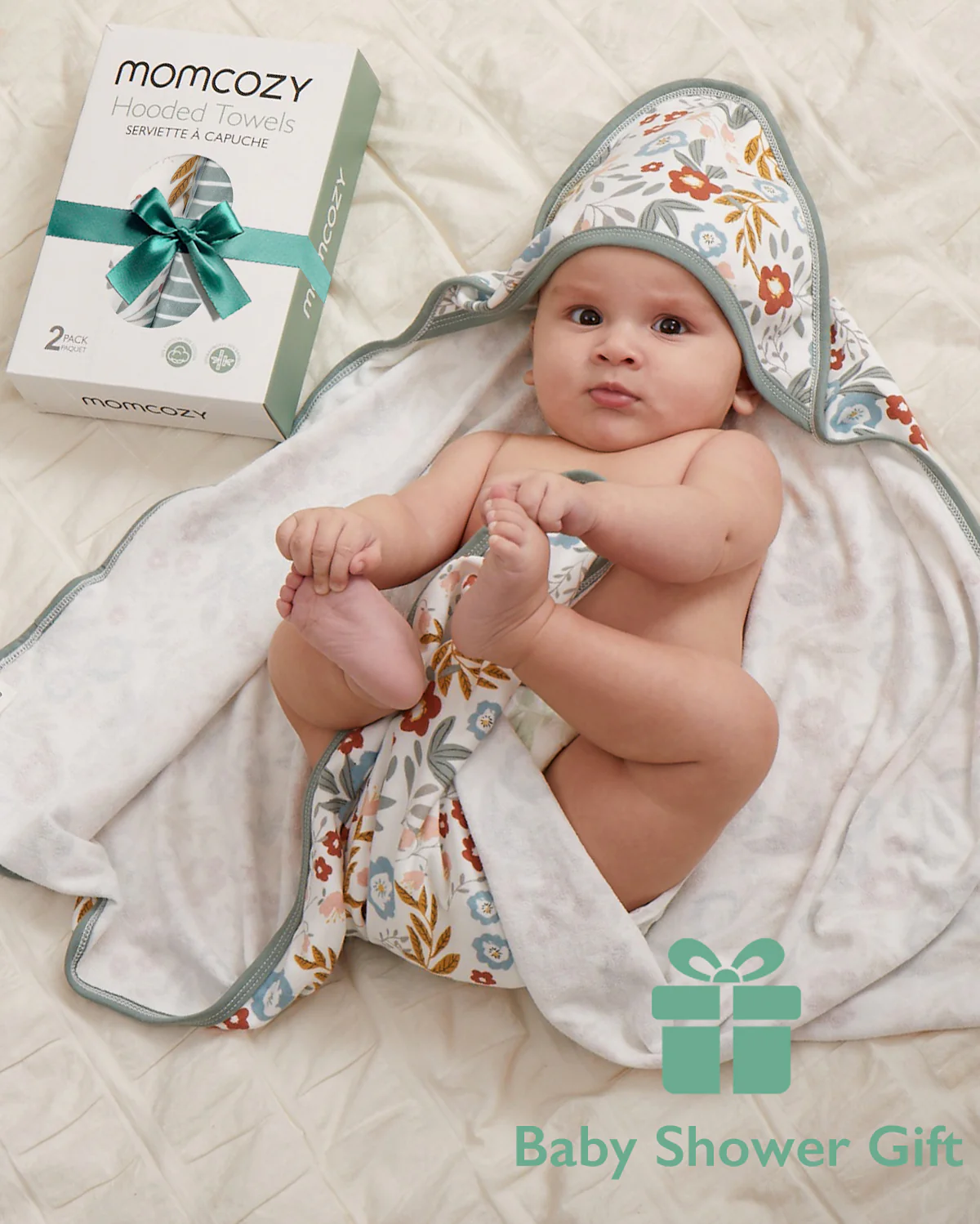 MOMCOZY BABY HOODED TELETEL FÜR NEUBORN DUUBE - 2 Zählung (Packung von 1) - Image 27