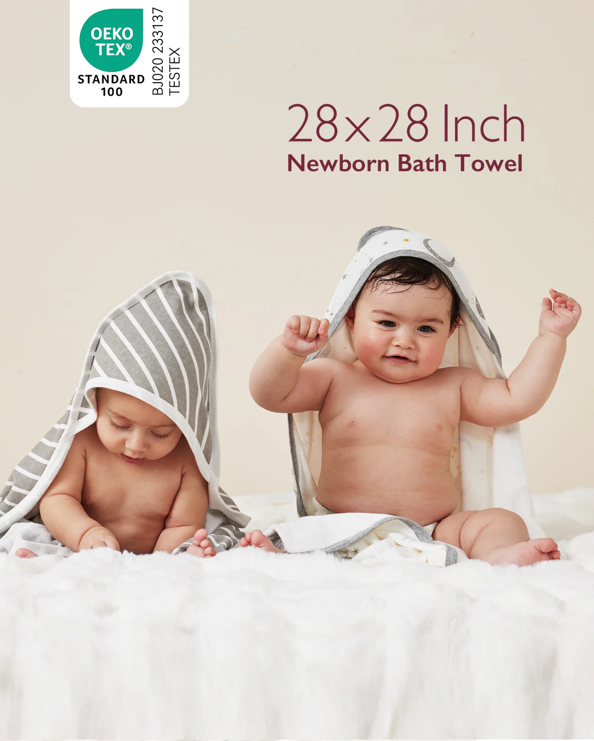 MOMCOZY BABY HOODED TELETEL FÜR NEUBORN DUUBE - 2 Zählung (Packung von 1) - Image 25