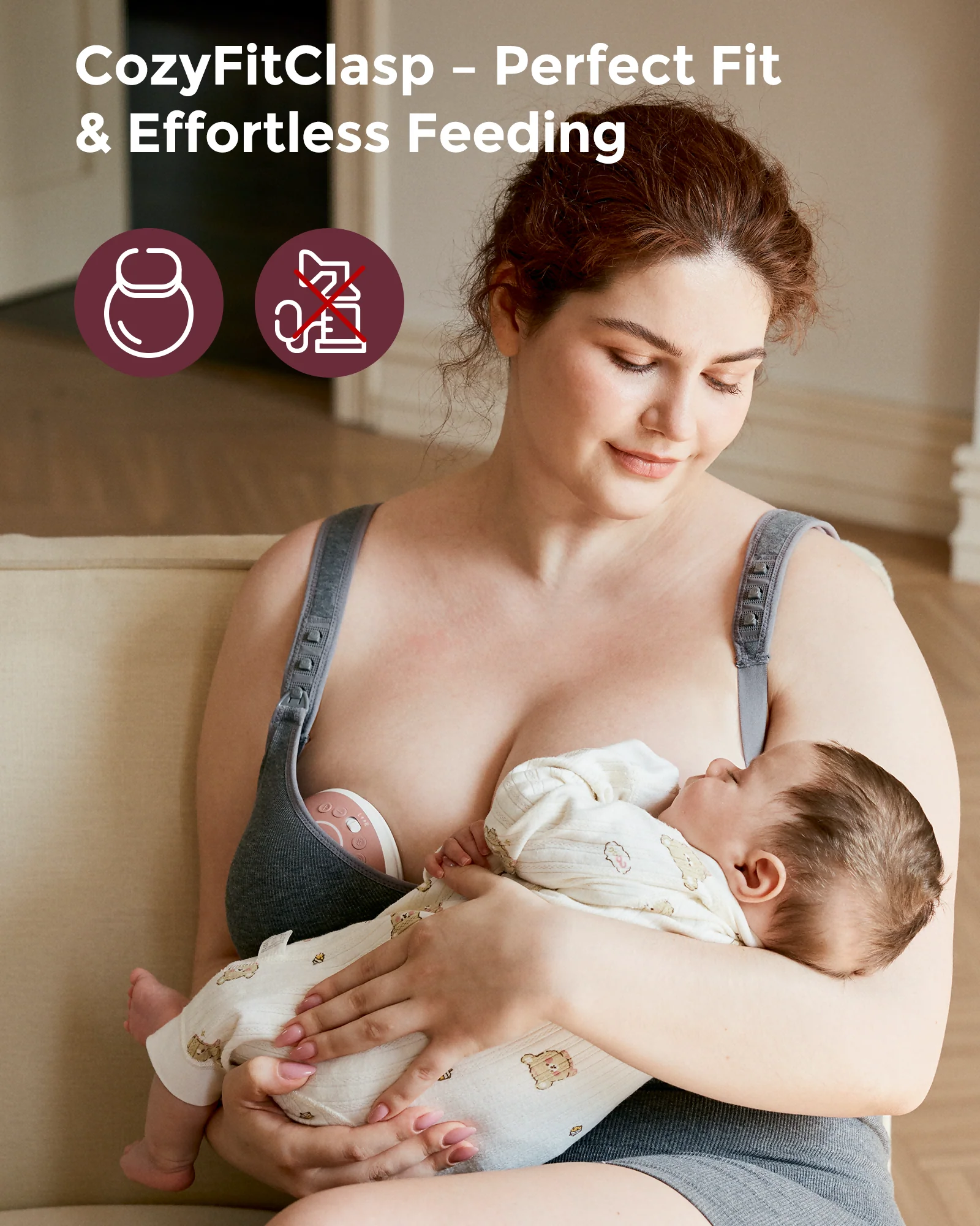 Momcozy Busty Baumwolle Still-BHs - Image 4