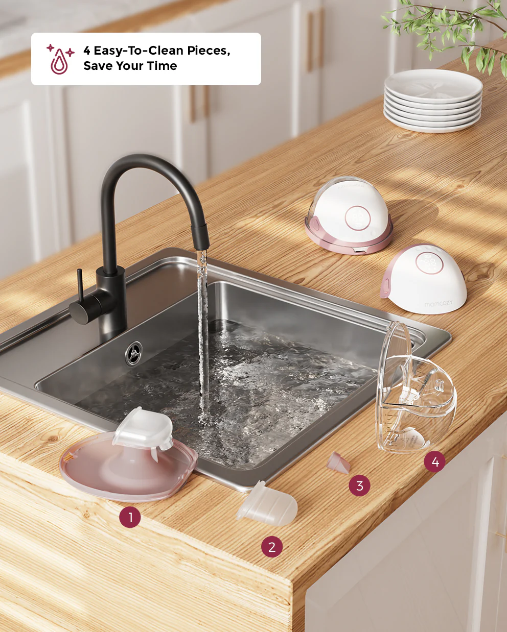 Momcozy Mobile Style™ Freihändige Milchpumpe | M6 - Image 6