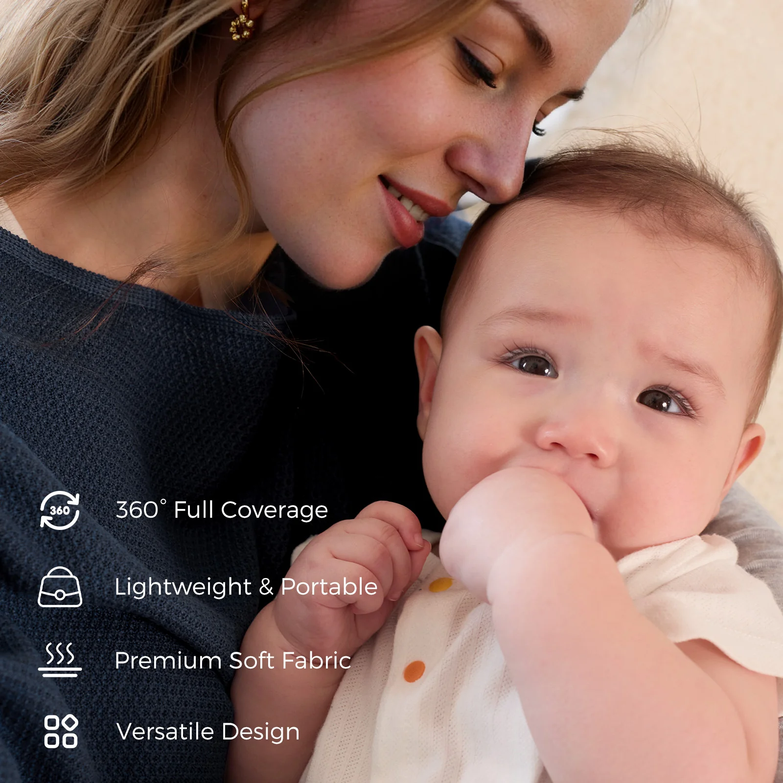 Momcozy Stilldecke – Weicher, atmungsaktiver und vielseitig verwendbarer Poncho - Image 27