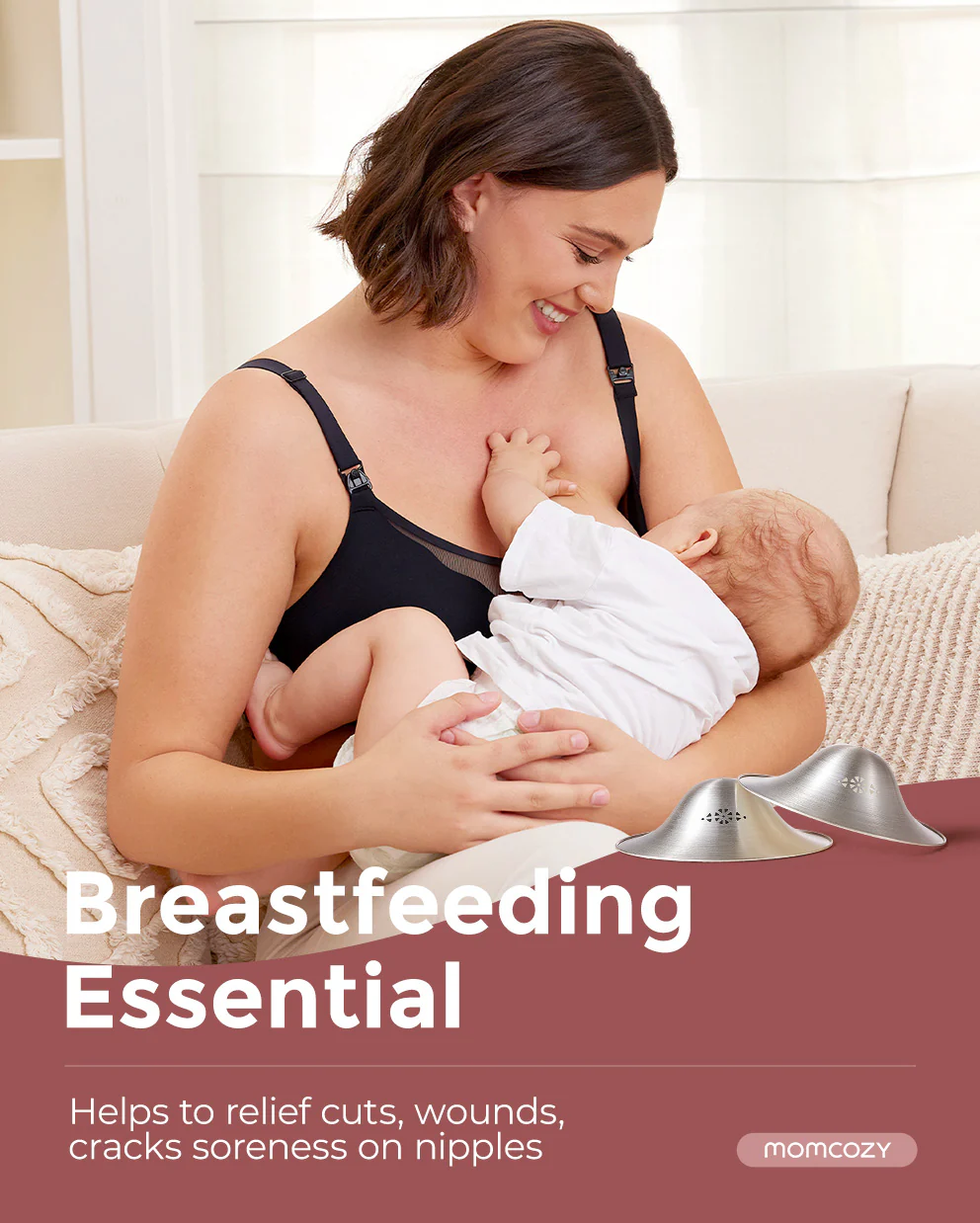 Momcozy Original 999 Silber Brustwarzenschilder - Image 5