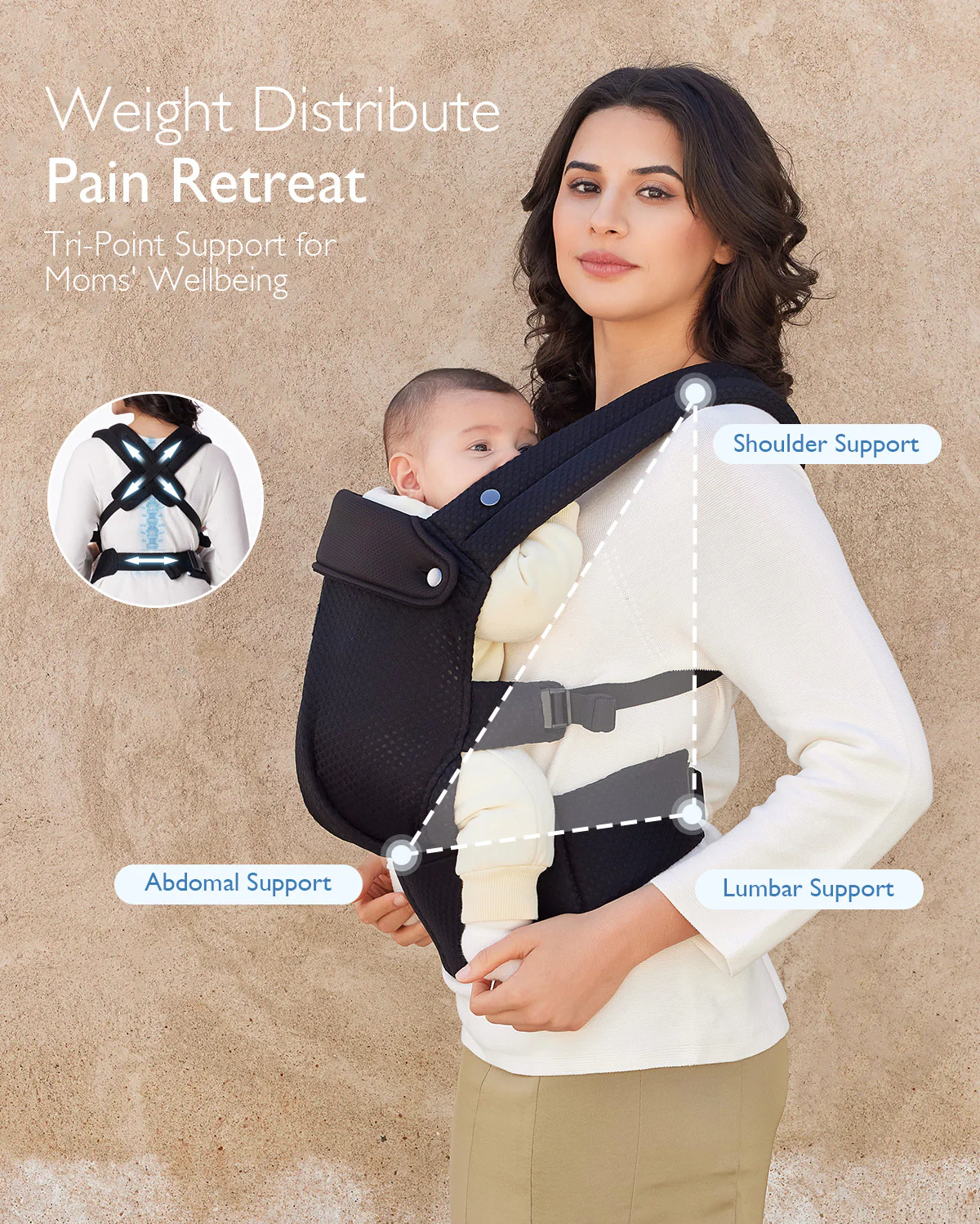 Momcozy PureHug Air Mesh Babytrage - Image 21