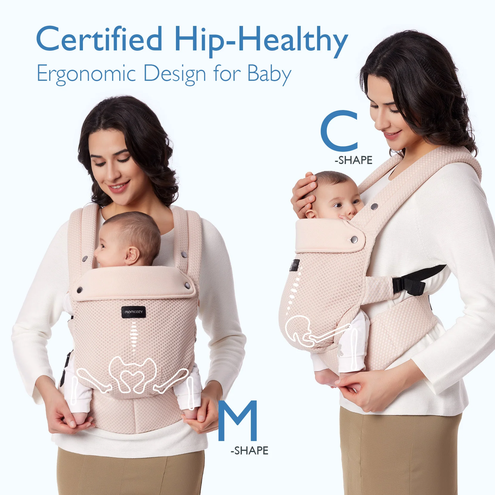 Momcozy PureHug Babytrage - Ergonomisch, gemütlich und leicht - Image 41