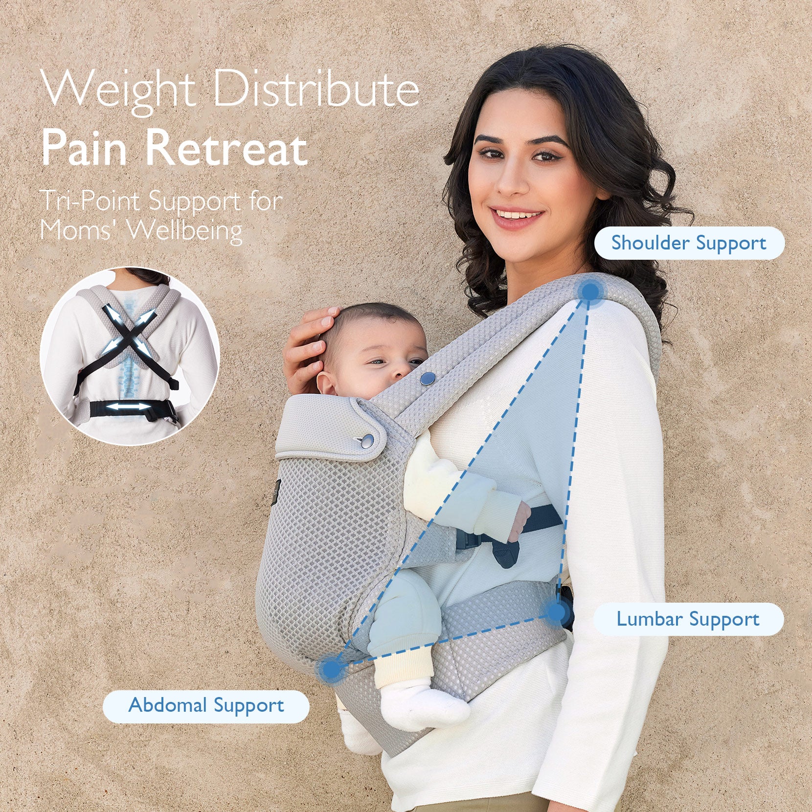 Momcozy PureHug Babytrage - Ergonomisch, gemütlich und leicht - Image 47