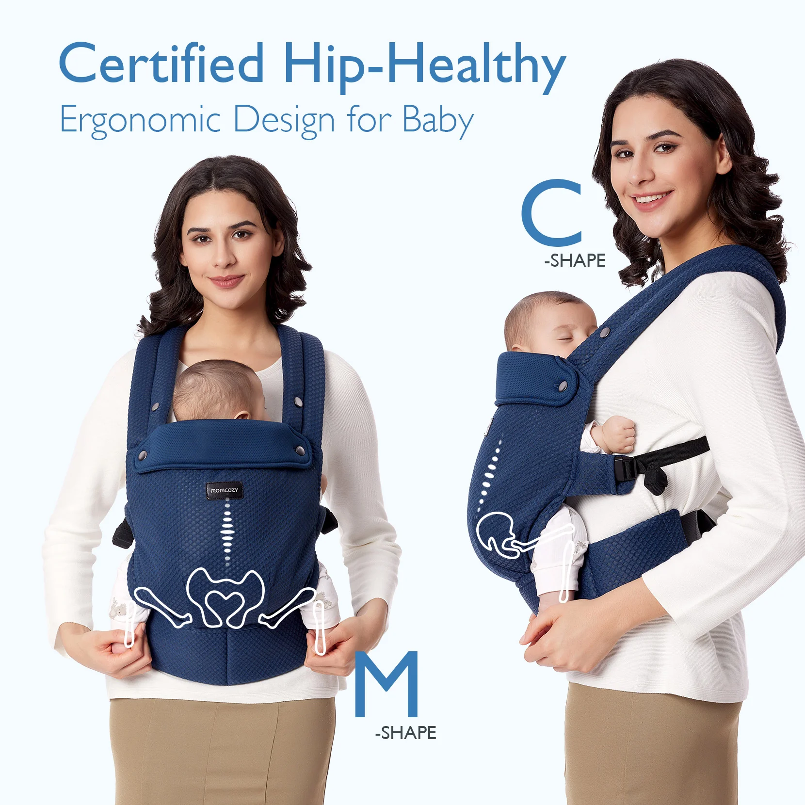 Momcozy PureHug Babytrage - Ergonomisch, gemütlich und leicht - Image 58