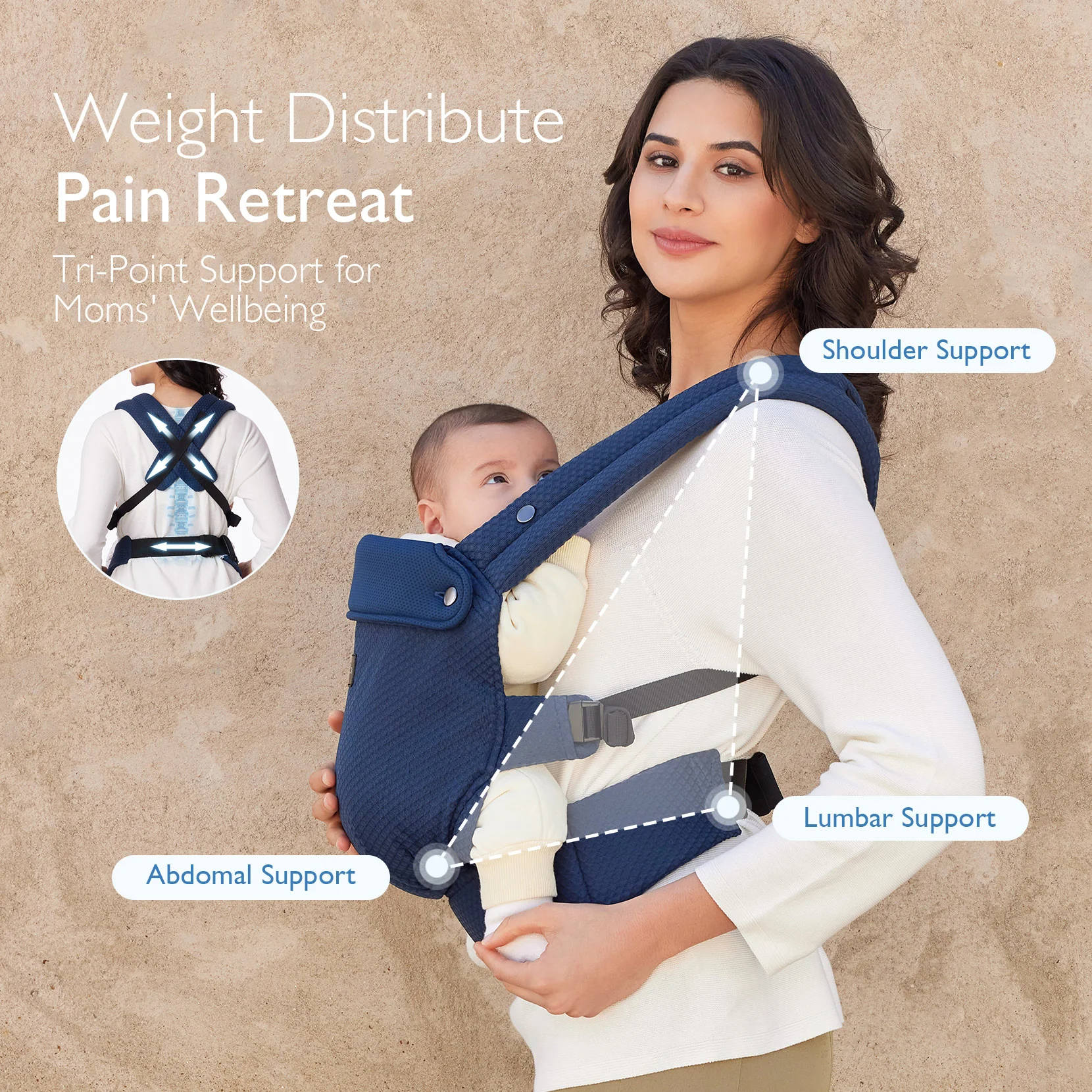 Momcozy PureHug Babytrage - Ergonomisch, gemütlich und leicht - Image 59