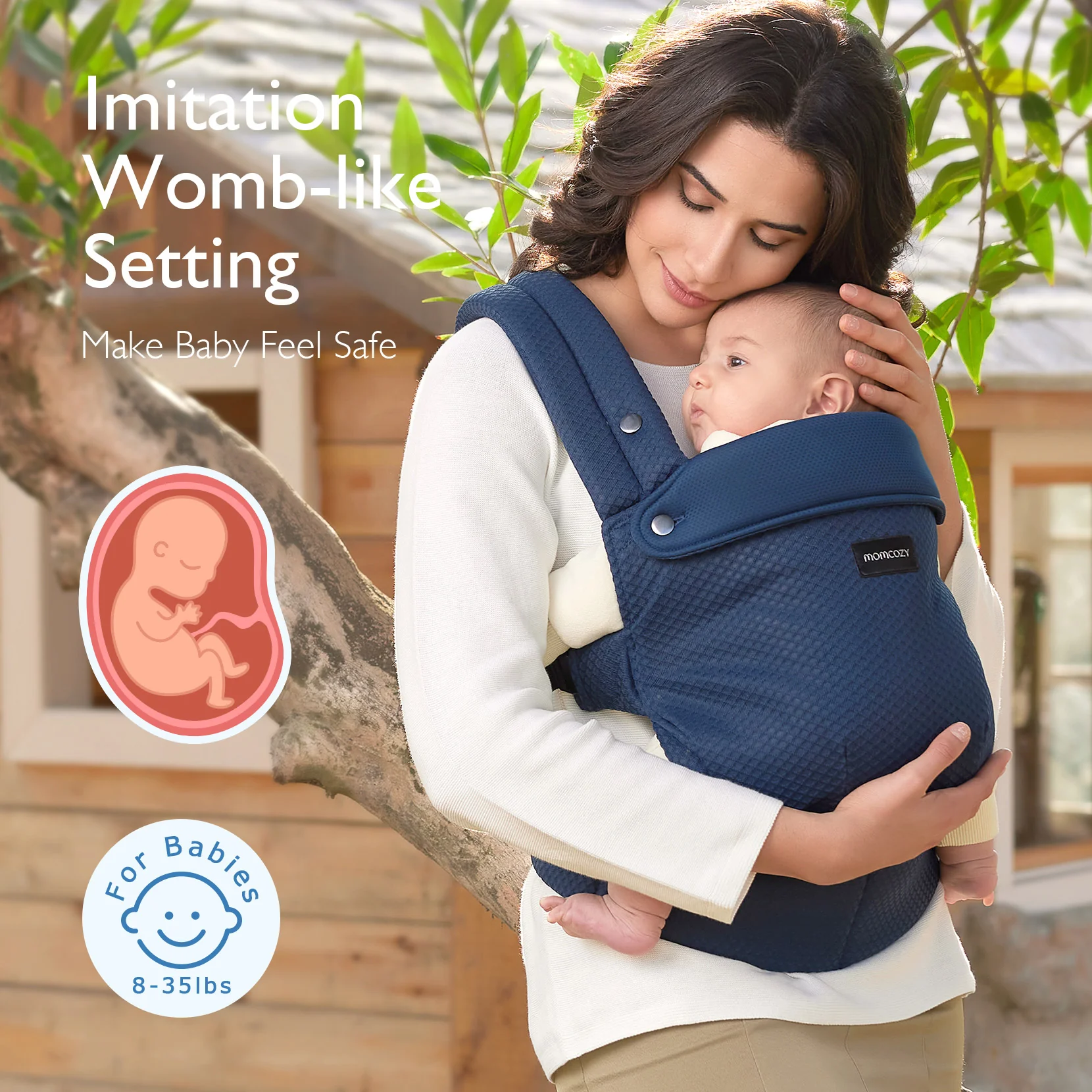Momcozy PureHug Babytrage - Ergonomisch, gemütlich und leicht - Image 60