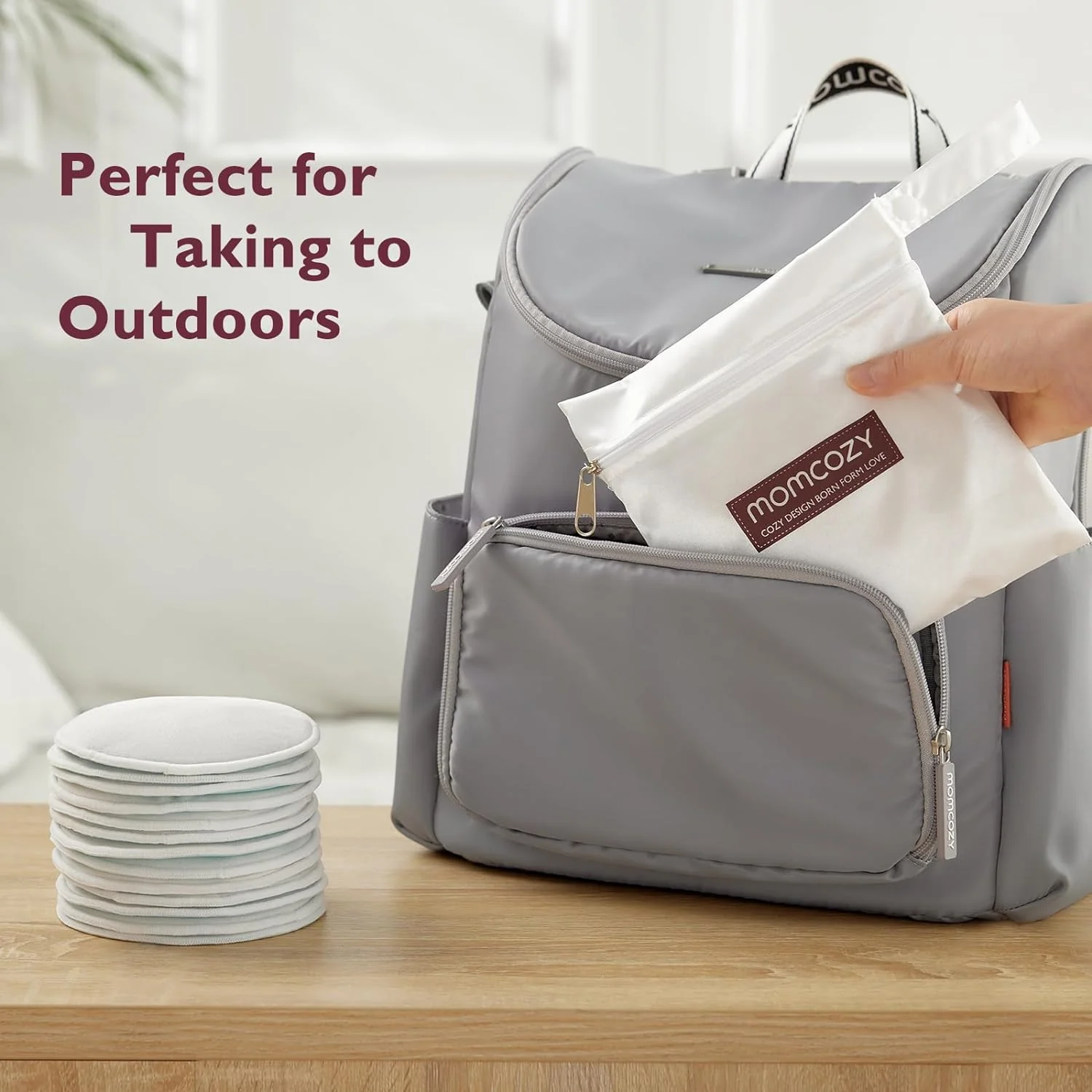 Momcozy ultra-dünn wiederverwendbare Brustpolster - Image 6