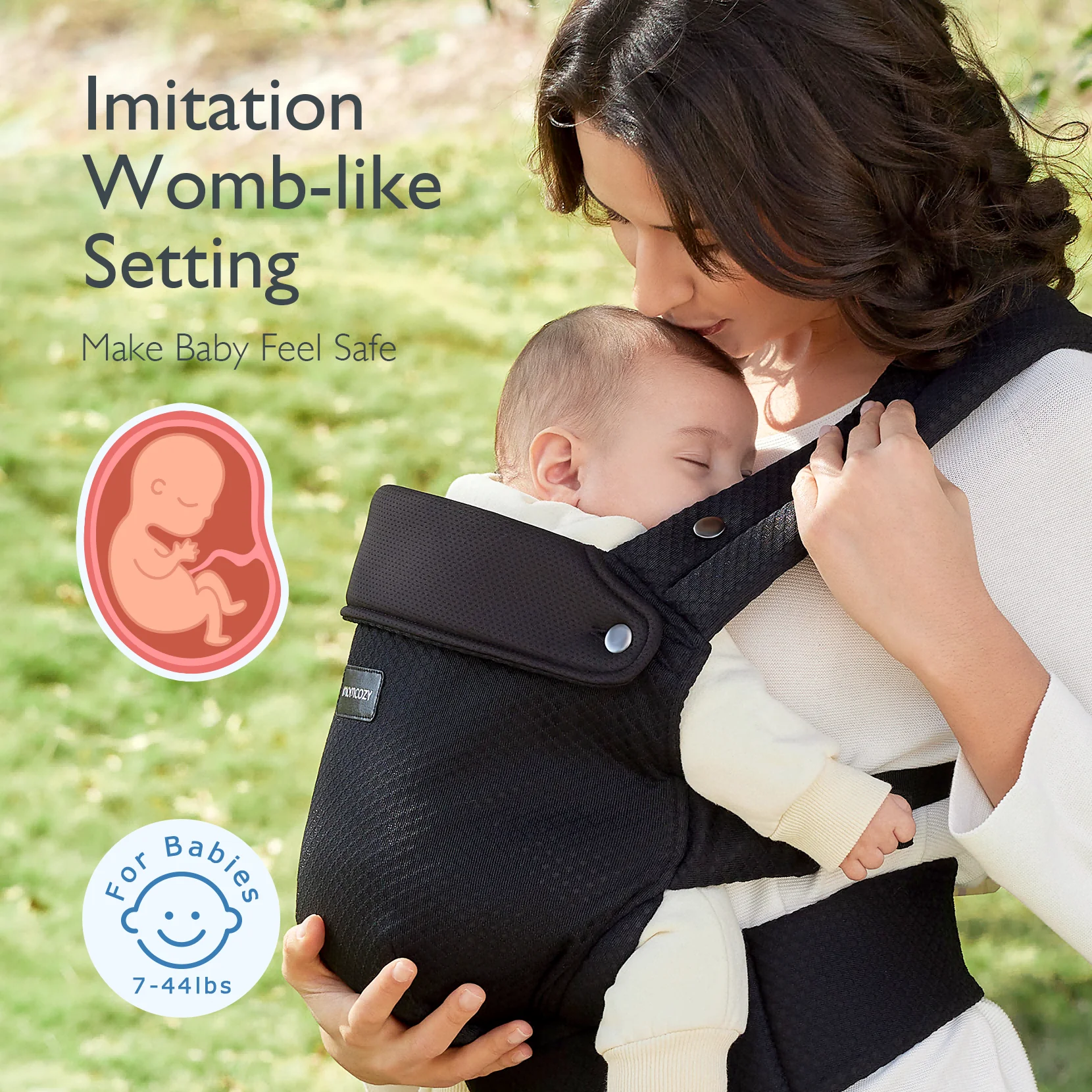 Momcozy PureHug Babytrage - Ergonomisch, gemütlich und leicht - Image 35