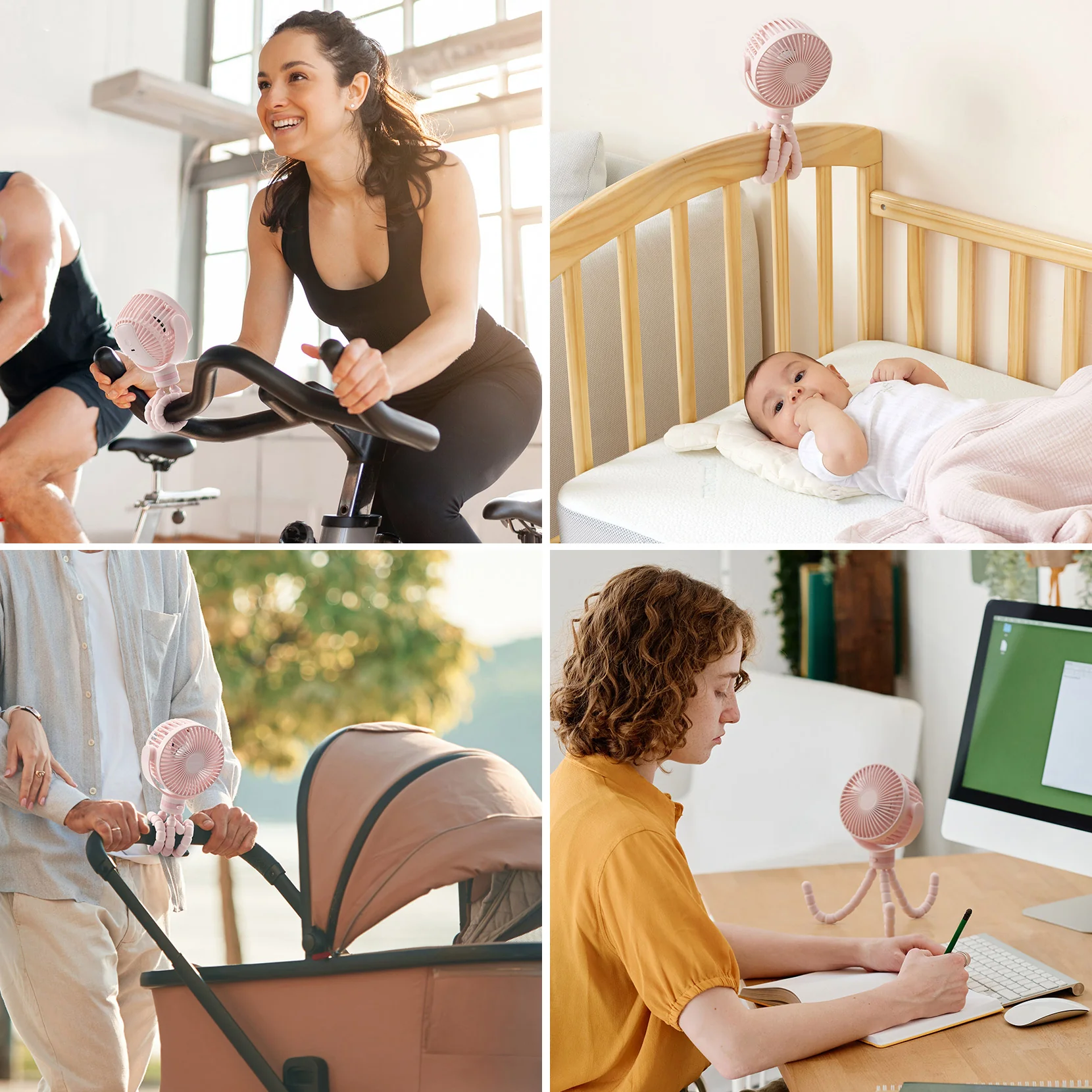 Wiederaufladbarer USB-Handventilator für die Reise - Image 29