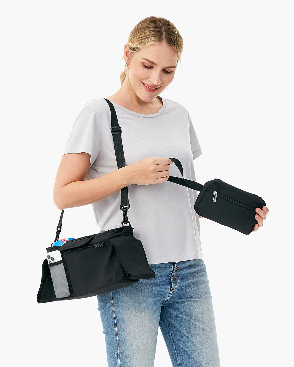 Momcozy Kinderwagenorganizer - All-in-One-Becherhalter & Haustierkinderwagen - Image 10