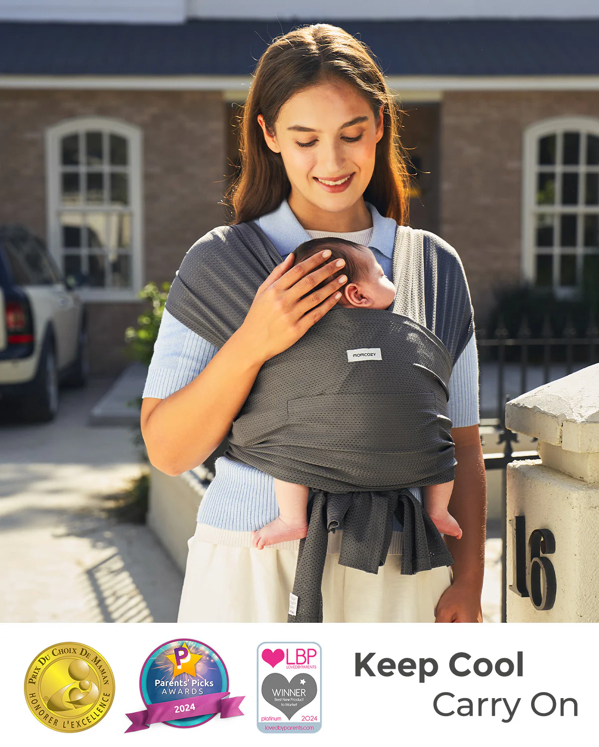 Momcozy SnapLite Cooling Mesh Tragetuch - Image 44