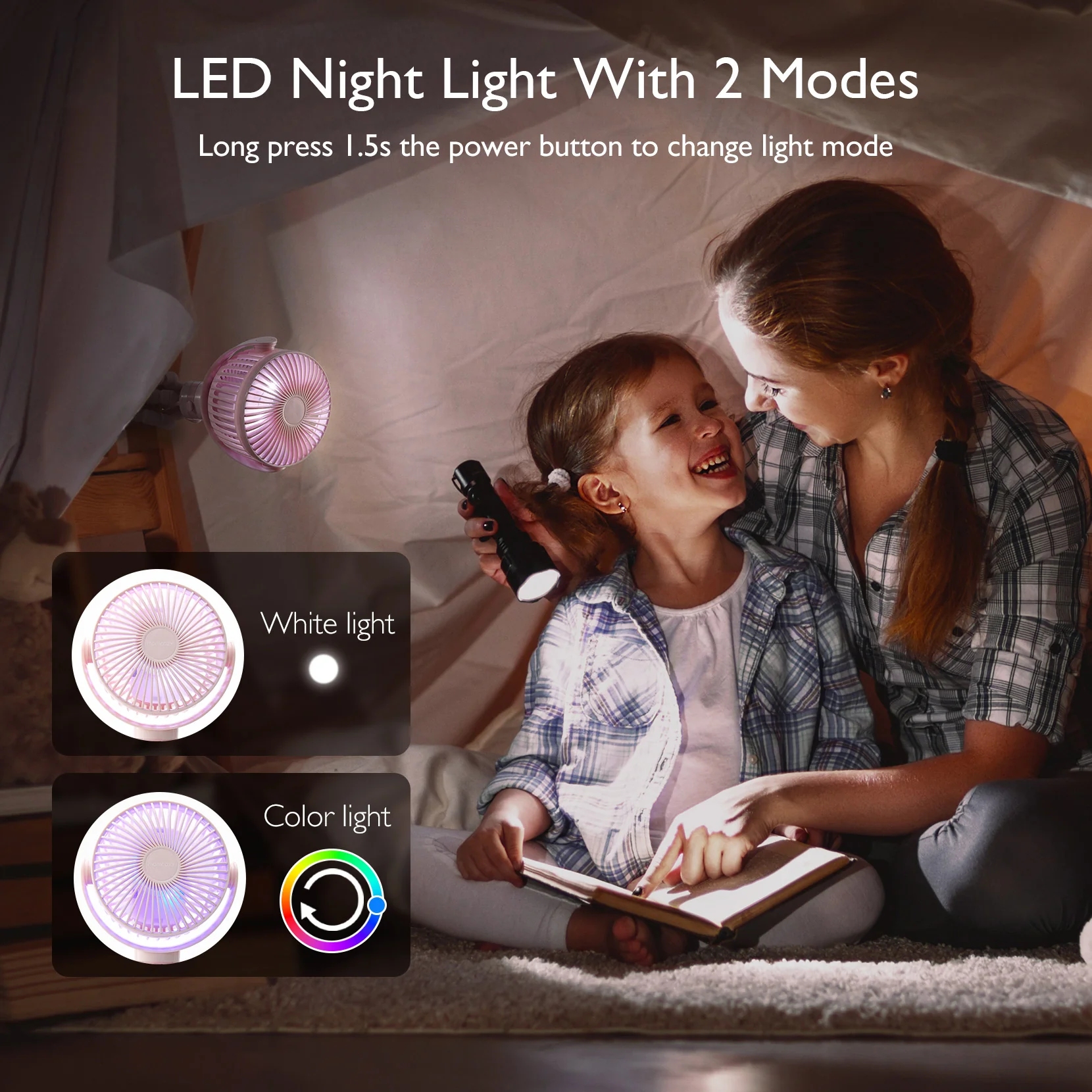 Wiederaufladbarer USB-Handventilator für die Reise - Image 27