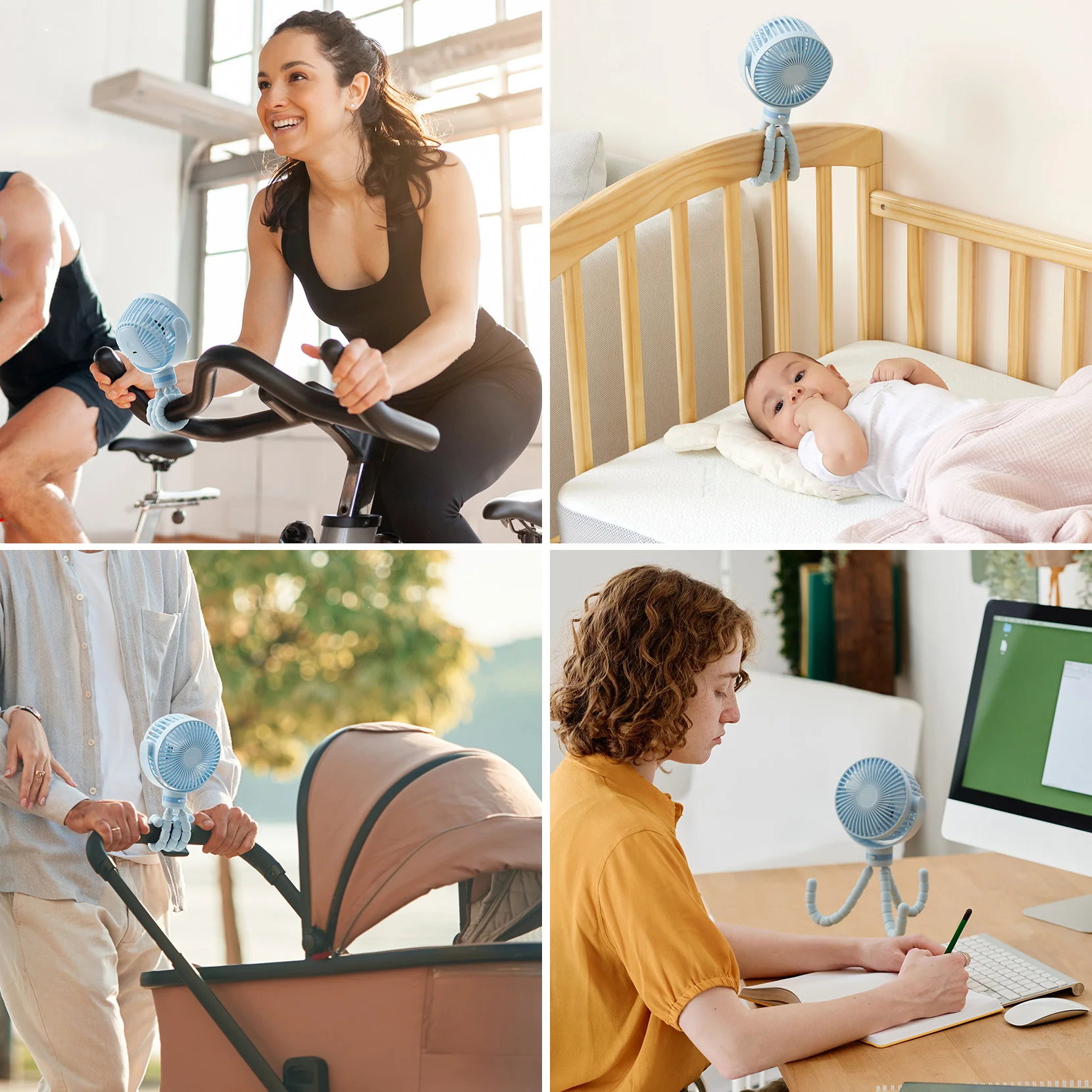 Wiederaufladbarer USB-Handventilator für die Reise - Image 43