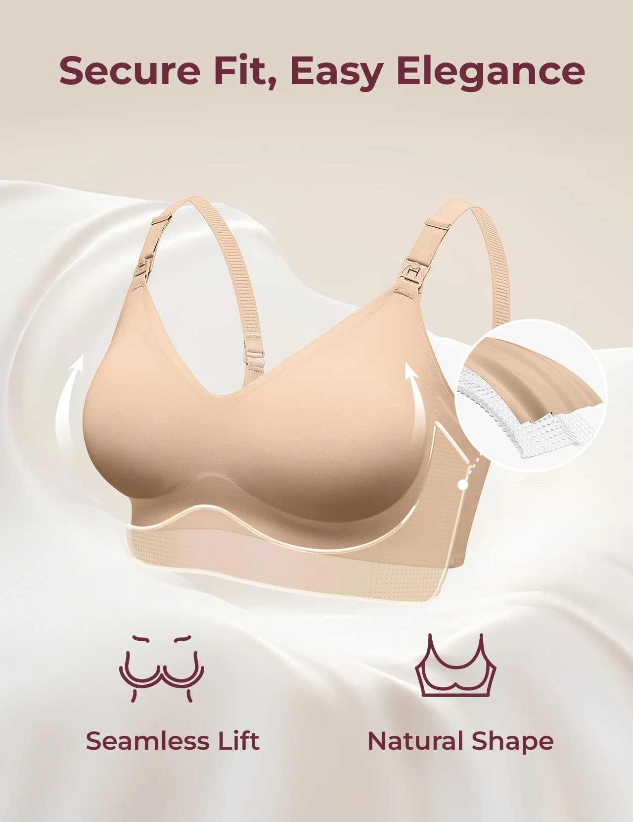 Ultraweicher, nahtloser Still-BH YN21 – Passend für die Milchpumpe M5 - Image 51